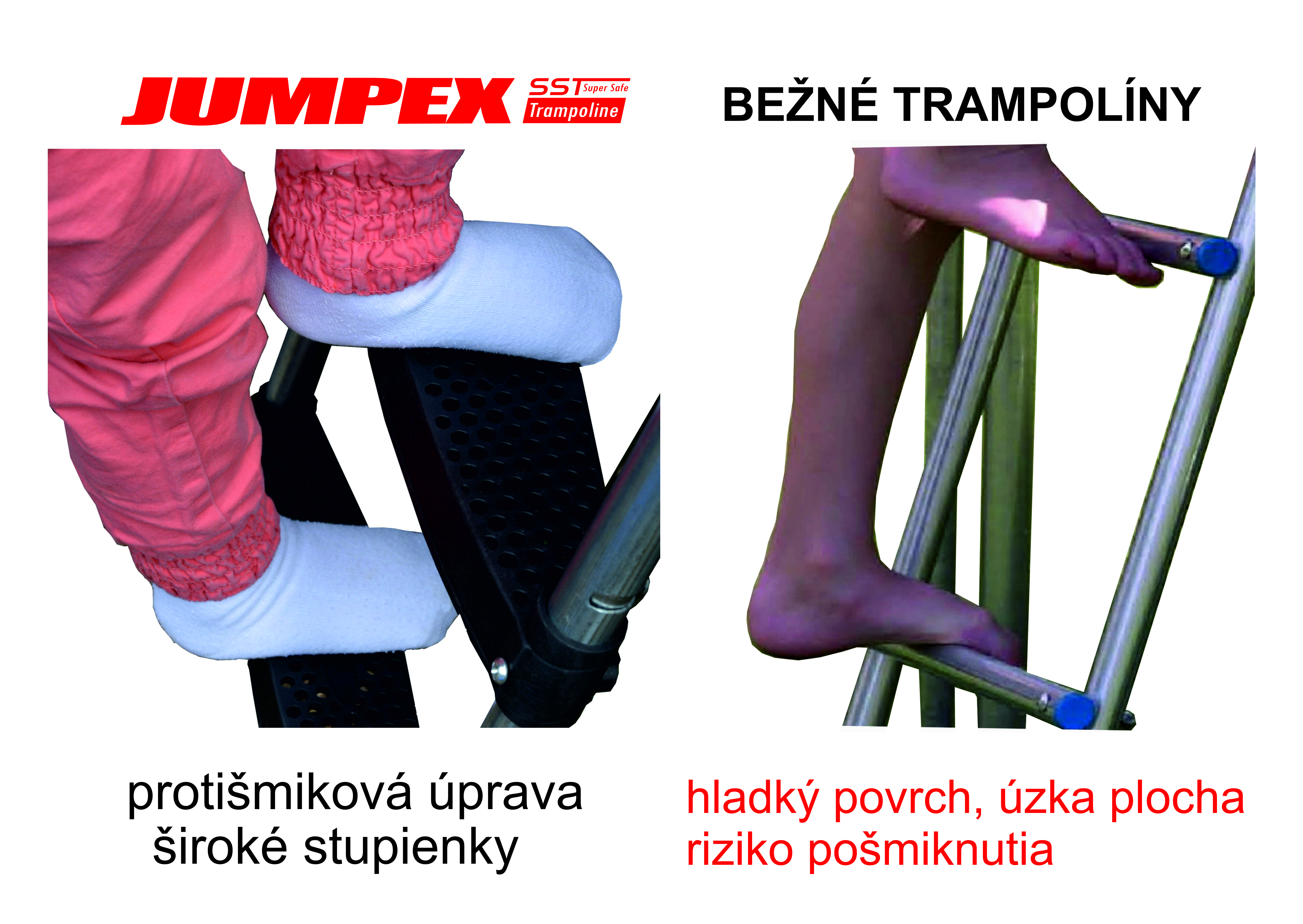 Schodíky k trampolíne