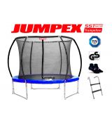 Trampolína JUMPEX SST 244 cm (2,4 m) modrá  s vnútornou sieťou, 
REBRÍK+Protišmykové Ponožky ZDARMA