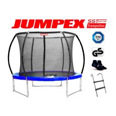 Trampolína JUMPEX SST 244 cm (2,4 m) modrá  s vnútornou sieťou, 
REBRÍK+Protišmykové Ponožky ZDARMA