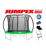 Trampolína JUMPEX SST 244 cm (2,4 m) Zelená s vnútornou sieťou, 
REBRÍK+Protišmykové Ponožky ZDARMA