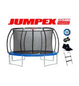 Trampolína JUMPEX SST 305cm 4 nohy modrá s vnútornou sieťou, 
REBRÍK+Protišmykové Ponožky ZDARMA