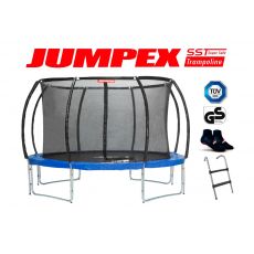 Trampolína JUMPEX SST 305cm 4 nohy modrá s vnútornou sieťou, 
REBRÍK+Protišmykové Ponožky ZDARMA