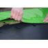 Nalepenie krytu pružín pomocou suchého zipu trampolína Jumpex SST 427 cm zelená