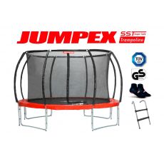 Trampolína JUMPEX SST 427 cm (4,3 m) červená s vnútornou sieťou