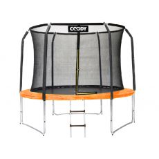 Trampolína Coddy 366 cm orange s vnútornou sieťou