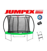 Trampolína JUMPEX SST 244 cm (2,4 m) Zelená s vnútornou sieťou, 
REBRÍK