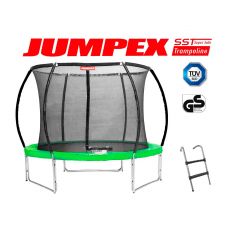 Trampolína JUMPEX SST 244 cm (2,4 m) Zelená s vnútornou sieťou, 
REBRÍK