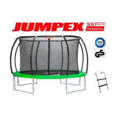 Trampolína JUMPEX SST 305cm 4 nohy Zelená  s vnútornou sieťou, 
REBRÍK